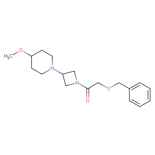 2-(benzylsulfanyl)-1-[3-(4-methoxypiperidin-1-yl)azetidin-1-yl]ethan-1-one
