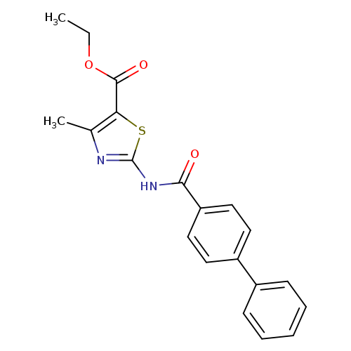 ethyl 2-{[1,1'-biphenyl]-4-amido}-4-methyl-1,3-thiazole-5-carboxylate