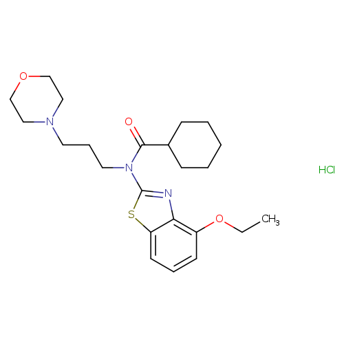 N-(4-ethoxy-1,3-benzothiazol-2-yl)-N-[3-(morpholin-4-yl)propyl]cyclohexanecarboxamide hydrochloride
