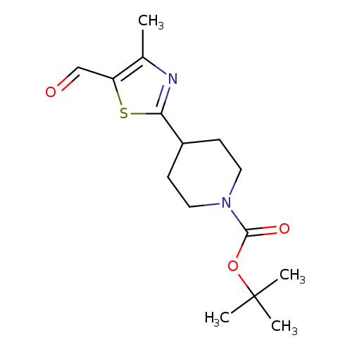 tert-Butyl 4-(5-formyl-4-methyl-1,3-thiazol-2-yl)piperidine-1-carboxylate
