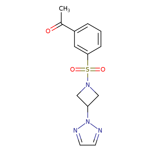 1-(3-{[3-(2H-1,2,3-triazol-2-yl)azetidin-1-yl]sulfonyl}phenyl)ethan-1-one