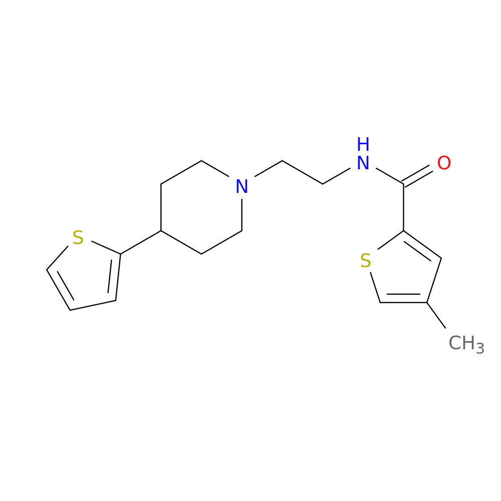 4-methyl-N-{2-[4-(thiophen-2-yl)piperidin-1-yl]ethyl}thiophene-2-carboxamide
