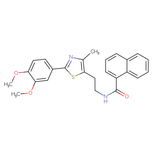 N-{2-[2-(3,4-dimethoxyphenyl)-4-methyl-1,3-thiazol-5-yl]ethyl}naphthalene-1-carboxamide