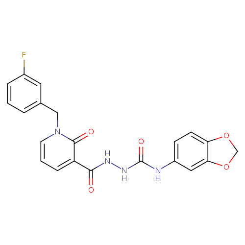 N-{[(2H-1,3-benzodioxol-5-yl)carbamoyl]amino}-1-[(3-fluorophenyl)methyl]-2-oxo-1,2-dihydropyridine-3-carboxamide