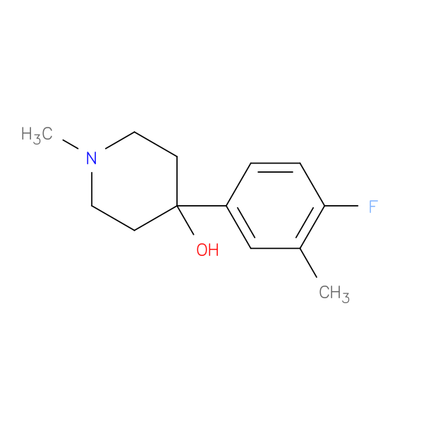 4-(4-Fluoro-3-methylphenyl)-4-hydroxy-1-methylpiperidine