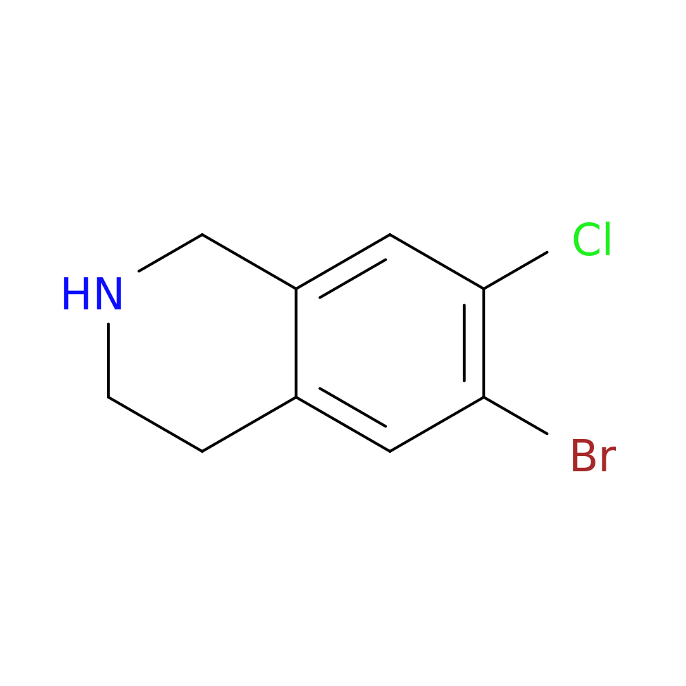 6-bromo-7-chloro-1,2,3,4-tetrahydroisoquinoline