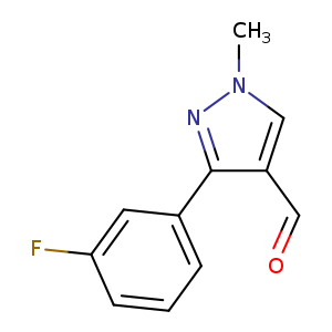 3-(3-fluorophenyl)-1-methyl-1H-pyrazole-4-carbaldehyde