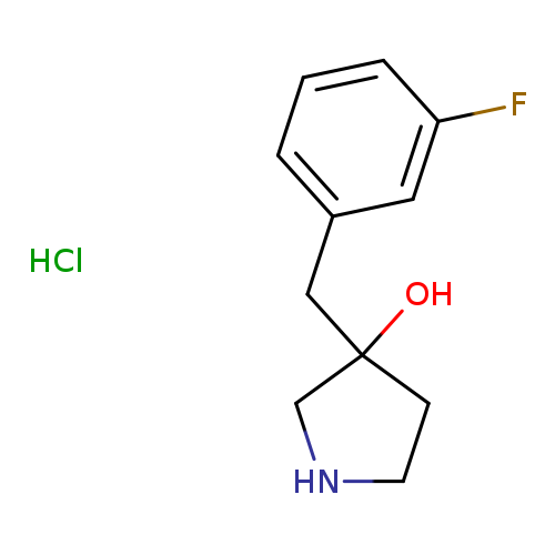 3-[(3-fluorophenyl)methyl]pyrrolidin-3-ol hydrochloride