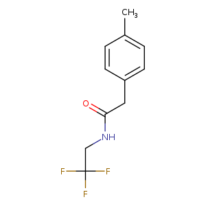 "2-(4-methylphenyl)-N-(2,2,2-trifluoroethyl)acetamide"