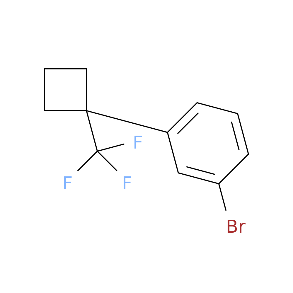 1-bromo-3-[1-(trifluoromethyl)cyclobutyl]benzene