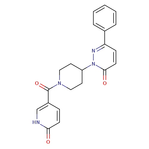 2-[1-(6-oxo-1,6-dihydropyridine-3-carbonyl)piperidin-4-yl]-6-phenyl-2,3-dihydropyridazin-3-one