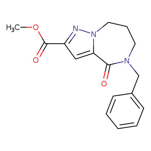 methyl 5-benzyl-4-oxo-4H,5H,6H,7H,8H-pyrazolo[1,5-a][1,4]diazepine-2-carboxylate