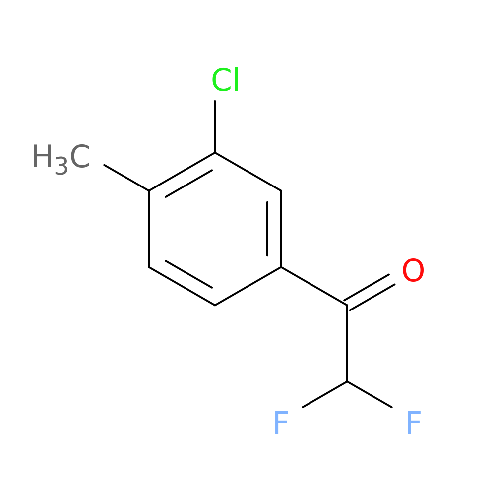 1-(3-chloro-4-methylphenyl)-2,2-difluoroethan-1-one