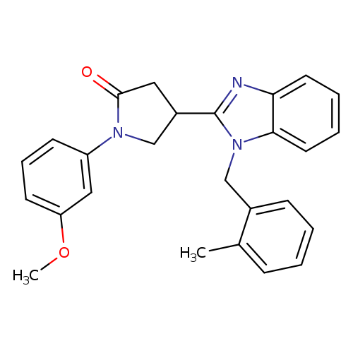 1-(3-methoxyphenyl)-4-{1-[(2-methylphenyl)methyl]-1H-1,3-benzodiazol-2-yl}pyrrolidin-2-one