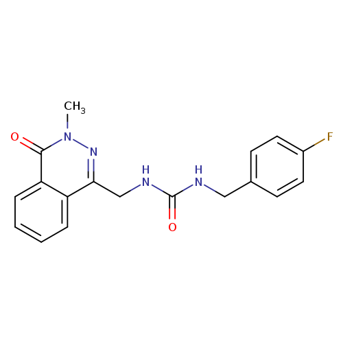 1-[(4-fluorophenyl)methyl]-3-[(3-methyl-4-oxo-3,4-dihydrophthalazin-1-yl)methyl]urea