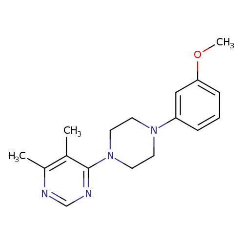 4-[4-(3-methoxyphenyl)piperazin-1-yl]-5,6-dimethylpyrimidine
