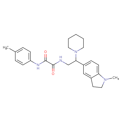N-[2-(1-methyl-2,3-dihydro-1H-indol-5-yl)-2-(piperidin-1-yl)ethyl]-N'-(4-methylphenyl)ethanediamide