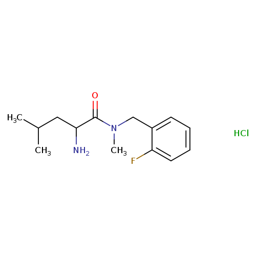 2-amino-N-[(2-fluorophenyl)methyl]-N,4-dimethylpentanamide hydrochloride