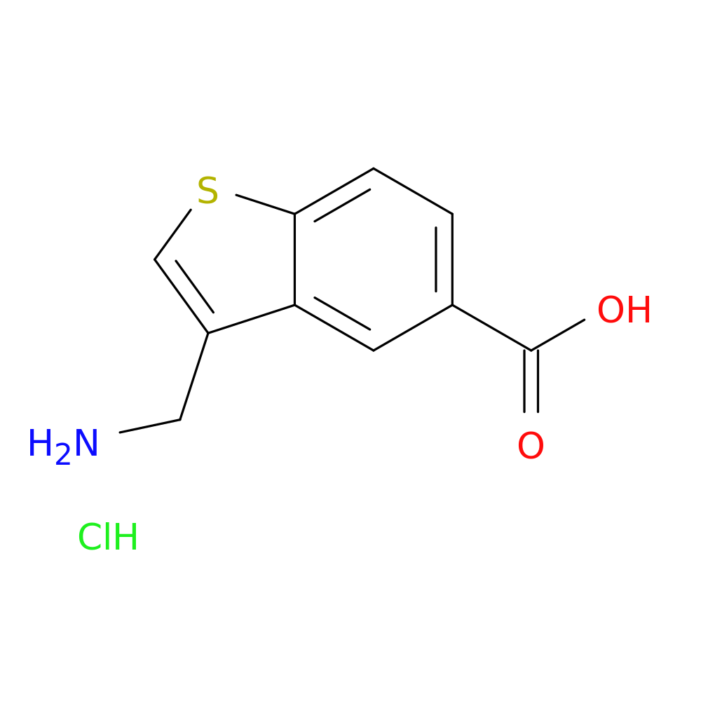 3-(aminomethyl)-1-benzothiophene-5-carboxylic acid hydrochloride