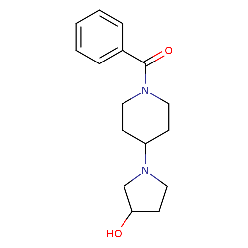 1-(1-benzoylpiperidin-4-yl)pyrrolidin-3-ol