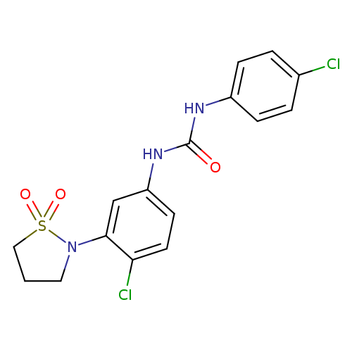3-[4-chloro-3-(1,1-dioxo-1lambda6,2-thiazolidin-2-yl)phenyl]-1-(4-chlorophenyl)urea