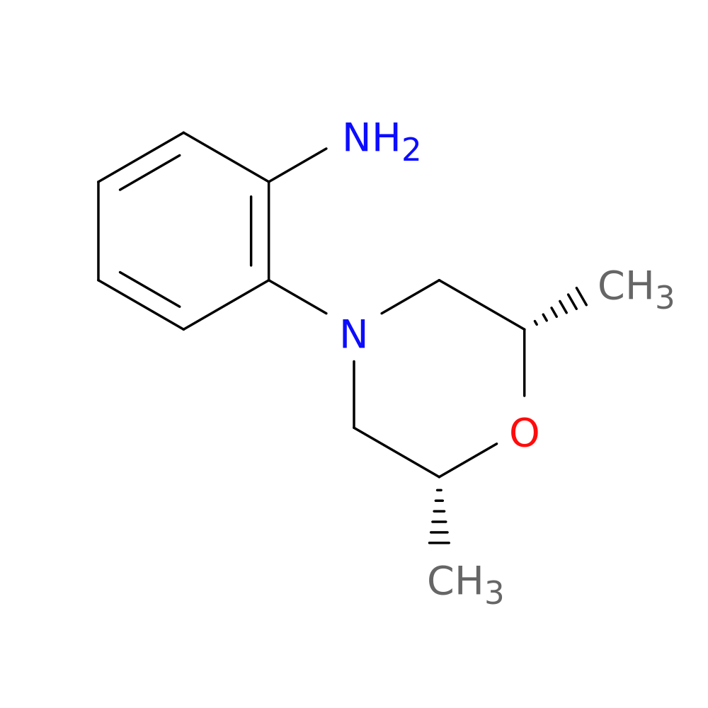 2-[(2R,6S)-2,6-dimethylmorpholin-4-yl]aniline