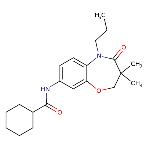N-(3,3-dimethyl-4-oxo-5-propyl-2,3,4,5-tetrahydro-1,5-benzoxazepin-8-yl)cyclohexanecarboxamide