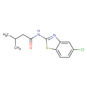 N-(5-chloro-1,3-benzothiazol-2-yl)-3-methylbutanamide