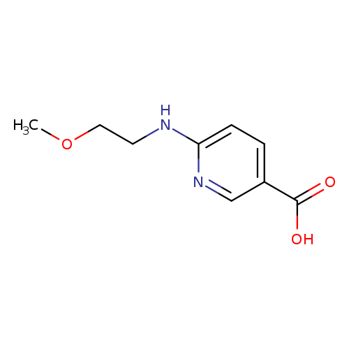 6-[(2-methoxyethyl)amino]pyridine-3-carboxylic acid