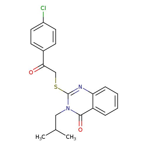 2-((2-(4-Chlorophenyl)-2-oxoethyl)thio)-3-isobutylquinazolin-4(3H)-one
