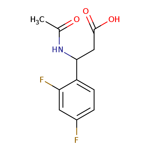 3-(2,4-difluorophenyl)-3-acetamidopropanoic acid