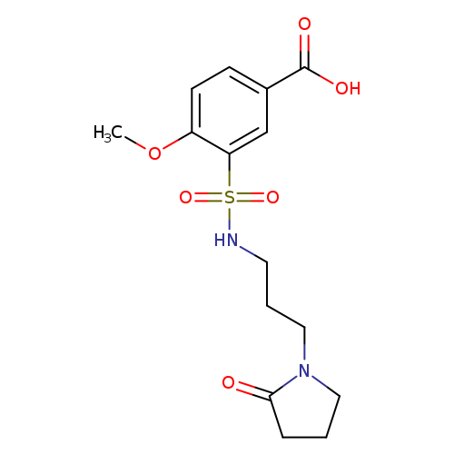 4-methoxy-3-{[3-(2-oxopyrrolidin-1-yl)propyl]sulfamoyl}benzoic acid