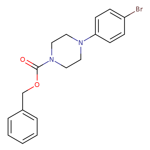 1-Piperazinecarboxylic acid, 4-(4-bromophenyl)-, phenylmethyl ester
