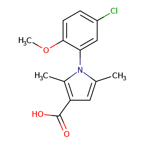 1-(5-chloro-2-methoxyphenyl)-2,5-dimethyl-1H-pyrrole-3-carboxylic acid