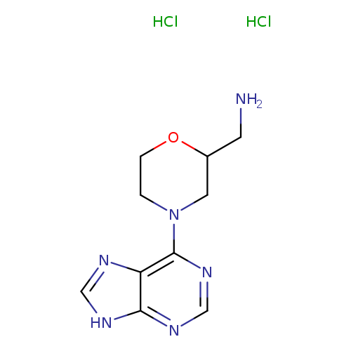 [4-(9H-purin-6-yl)morpholin-2-yl]methanamine dihydrochloride