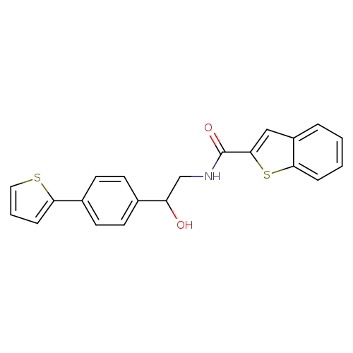 N-{2-hydroxy-2-[4-(thiophen-2-yl)phenyl]ethyl}-1-benzothiophene-2-carboxamide
