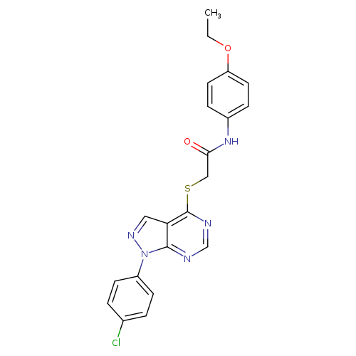 2-{[1-(4-chlorophenyl)-1H-pyrazolo[3,4-d]pyrimidin-4-yl]sulfanyl}-N-(4-ethoxyphenyl)acetamide