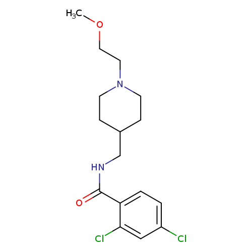 2,4-dichloro-N-{[1-(2-methoxyethyl)piperidin-4-yl]methyl}benzamide