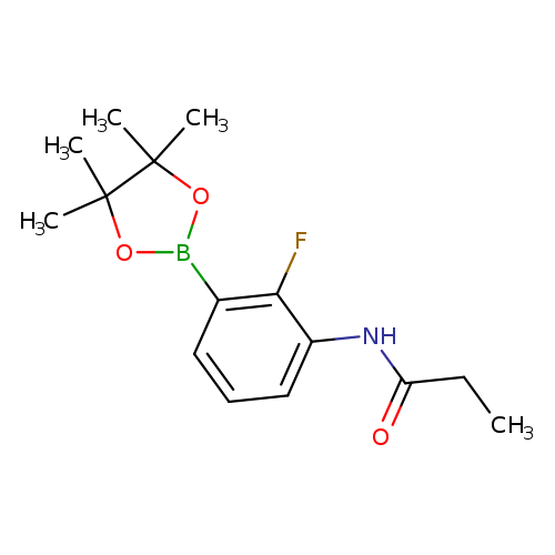N-[2-Fluoro-3-(tetramethyl-1,3,2-dioxaborolan-2-yl)phenyl]propanamide