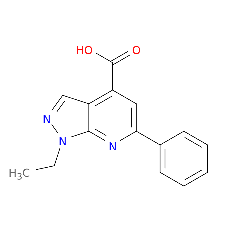 1-ethyl-6-phenyl-1H-pyrazolo[3,4-b]pyridine-4-carboxylic acid