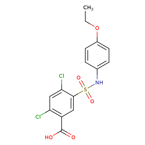 2,4-dichloro-5-[(4-ethoxyphenyl)sulfamoyl]benzoic acid