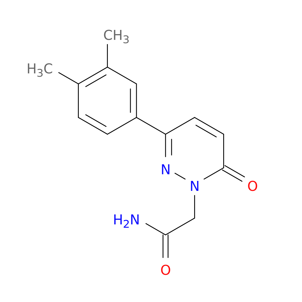 2-[3-(3,4-dimethylphenyl)-6-oxo-1,6-dihydropyridazin-1-yl]acetamide