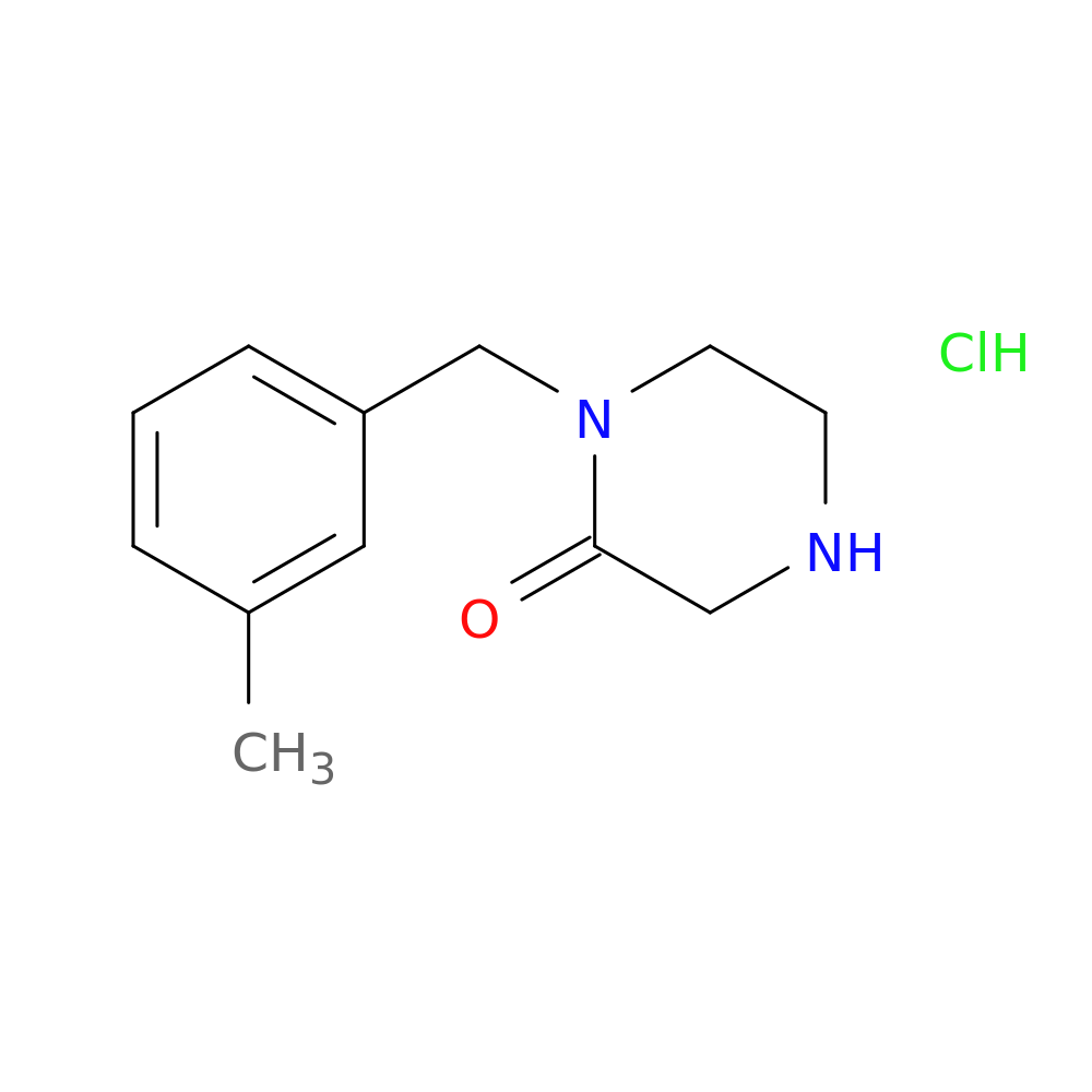 1-(3-methylbenzyl)-2-piperazinone hydrochloride