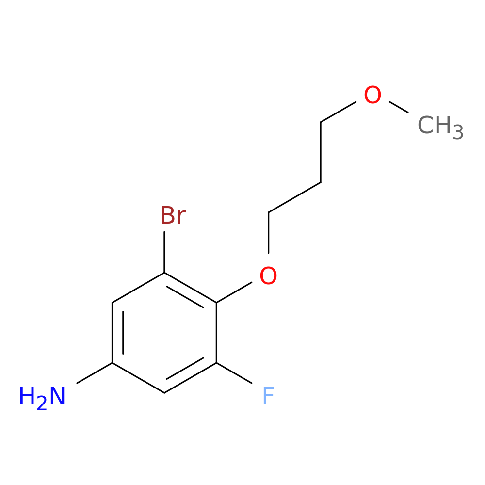 3-Bromo-5-fluoro-4-(3-methoxy-propoxy)-phenylamine