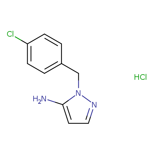 1-[(4-chlorophenyl)methyl]-1H-pyrazol-5-amine hydrochloride