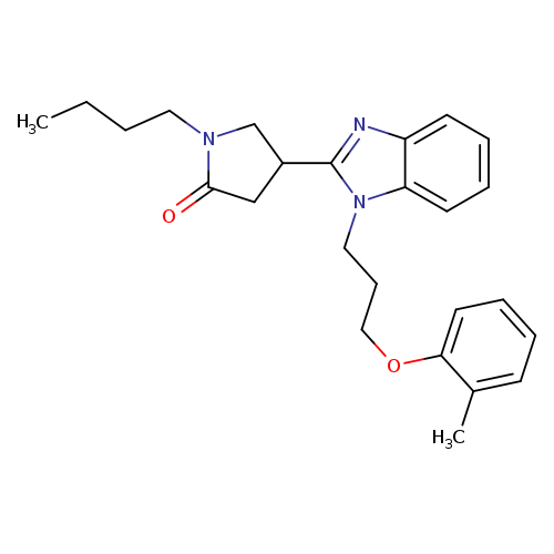 1-butyl-4-{1-[3-(2-methylphenoxy)propyl]-1H-1,3-benzodiazol-2-yl}pyrrolidin-2-one