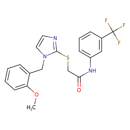 2-({1-[(2-methoxyphenyl)methyl]-1H-imidazol-2-yl}sulfanyl)-N-[3-(trifluoromethyl)phenyl]acetamide