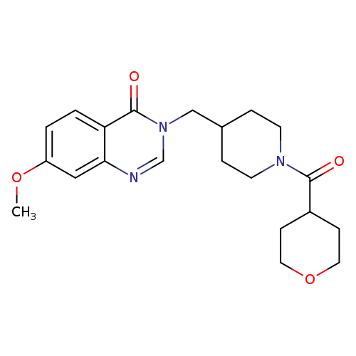 7-methoxy-3-{[1-(oxane-4-carbonyl)piperidin-4-yl]methyl}-3,4-dihydroquinazolin-4-one