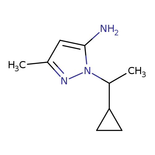 1-(1-cyclopropylethyl)-3-methyl-1H-pyrazol-5-amine