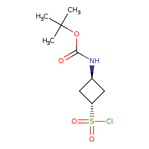 tert-butyl N-[(1r,3r)-3-(chlorosulfonyl)cyclobutyl]carbamate